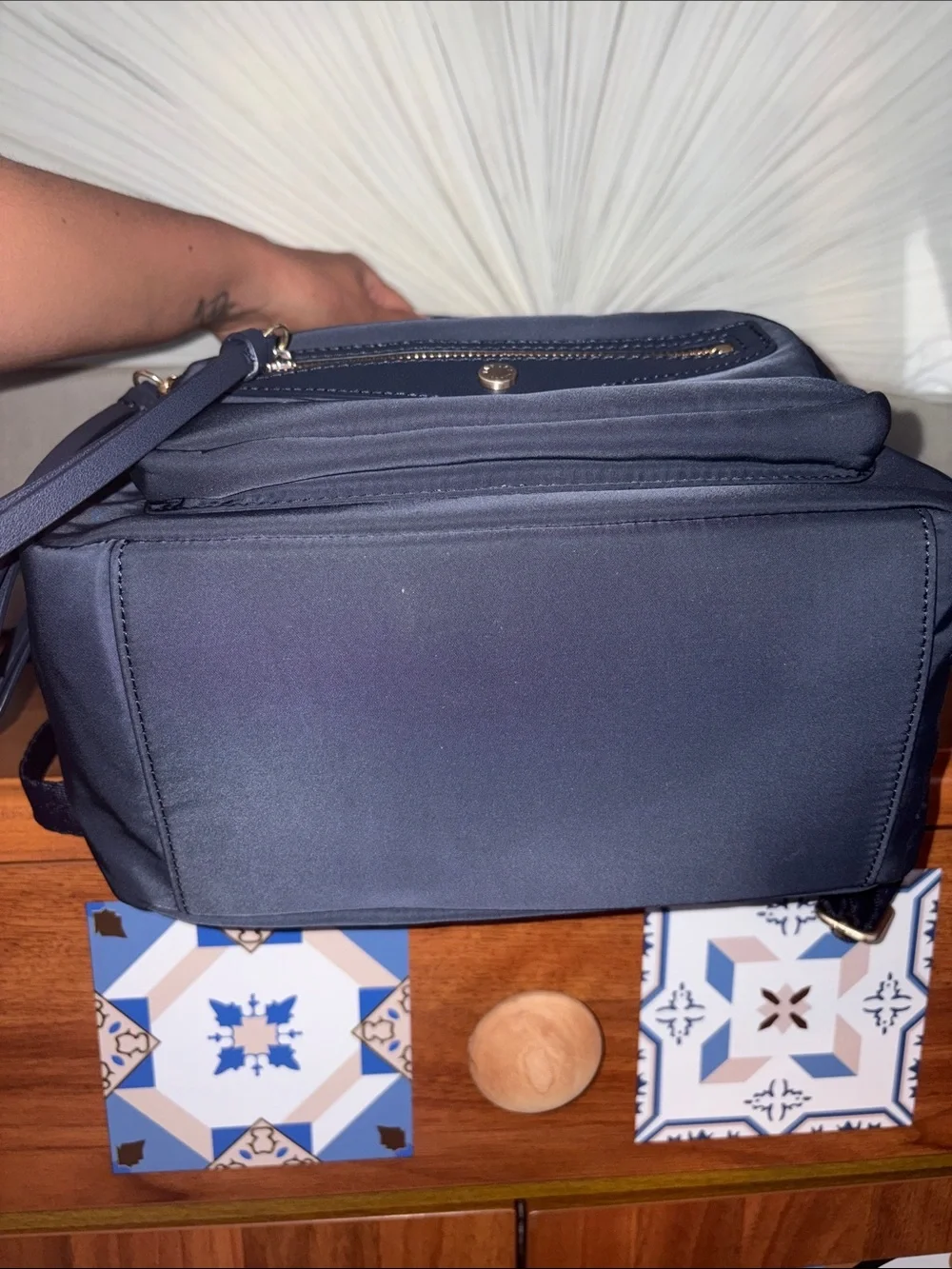 RADLEY LONDON Navy Zip Pocket Backpack